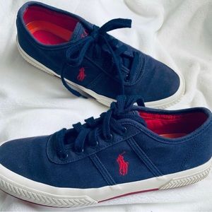 🏇Polo by Ralph Lauren men’s 9.5 canvas navy shoes
